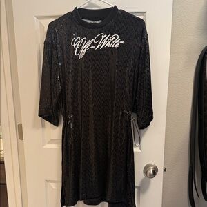 Off-White Black Sequin Tunic
